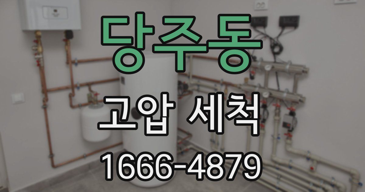 당주동 고압 세척