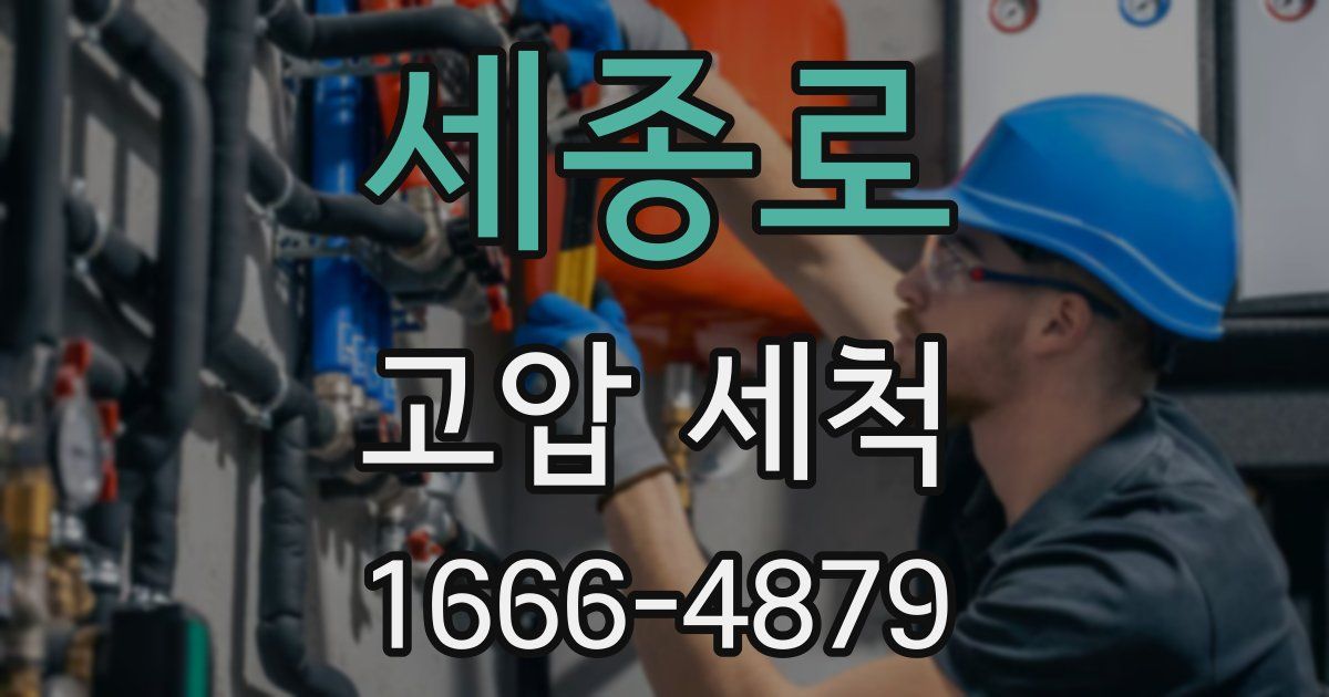 세종로 고압 세척