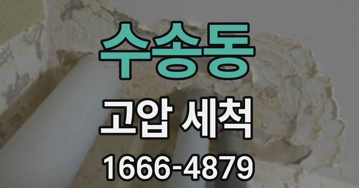 수송동 고압 세척