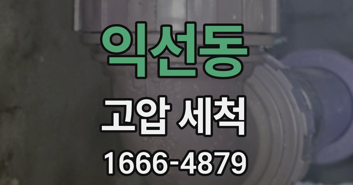 익선동 고압 세척