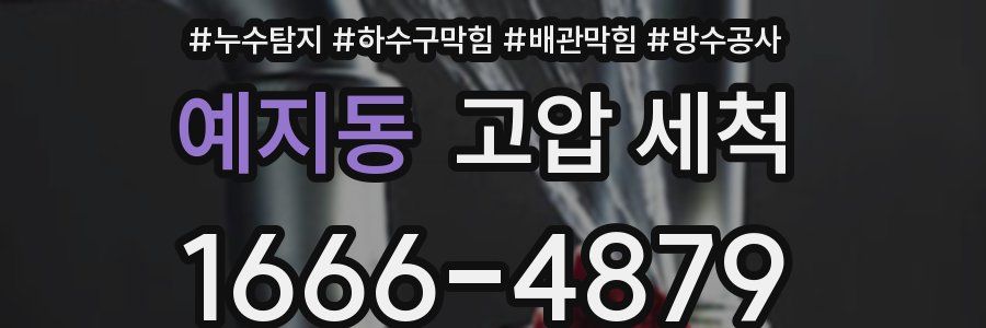 예지동 고압 세척