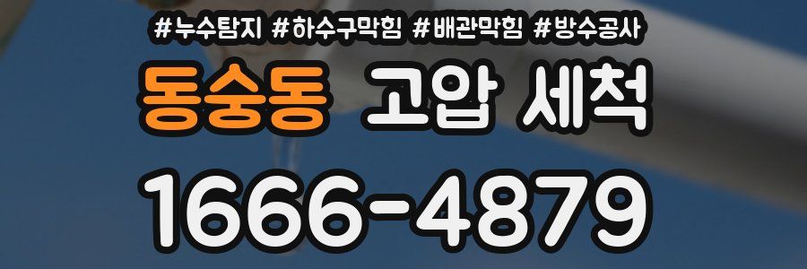 동숭동 고압 세척