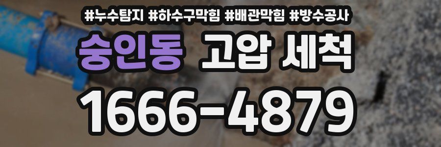 숭인동 고압 세척