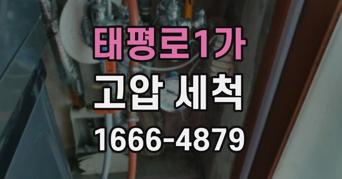 태평로1가 고압 세척