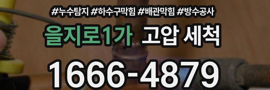 을지로1가 고압 세척