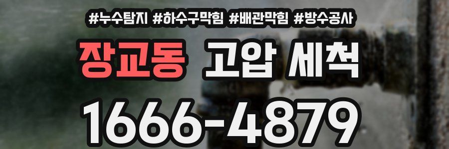 장교동 고압 세척