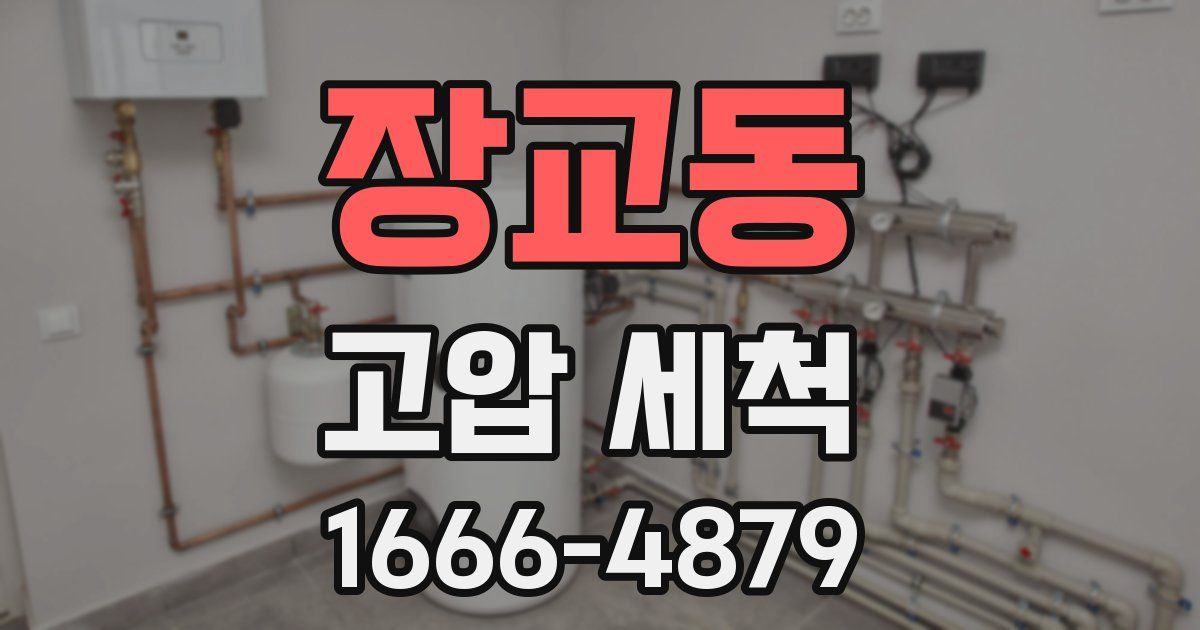 장교동 고압 세척