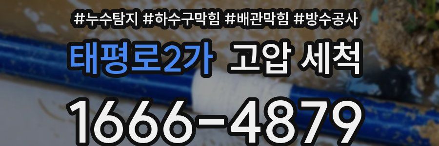 태평로2가 고압 세척