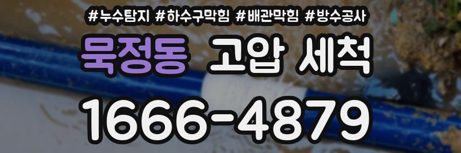 묵정동 고압 세척
