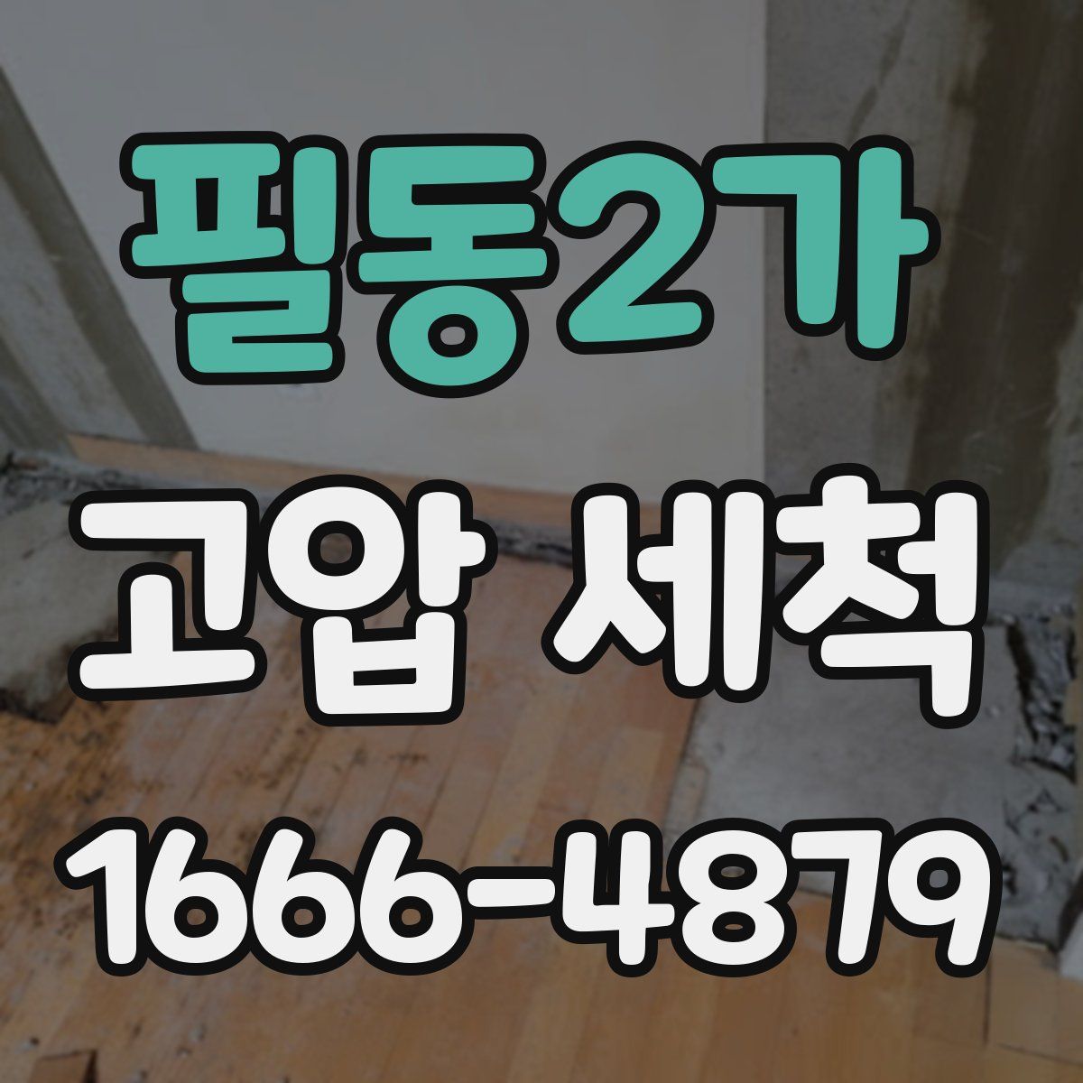 필동2가 고압 세척