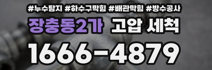 장충동2가 고압 세척