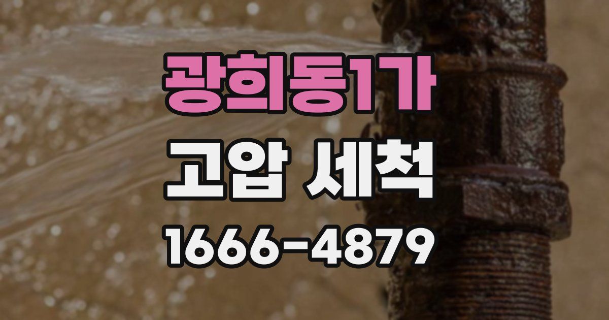 광희동1가 고압 세척