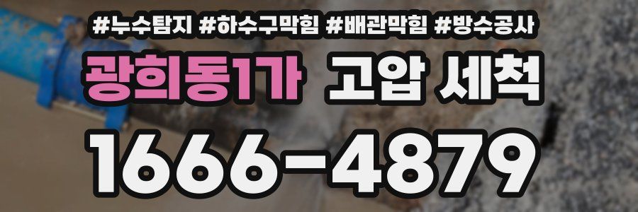 광희동1가 고압 세척