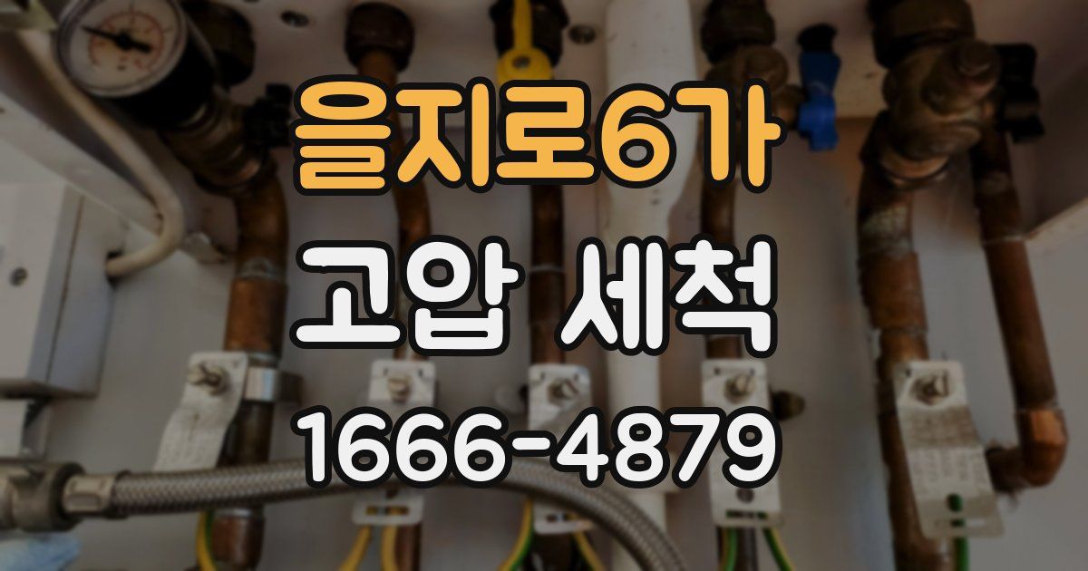 을지로6가 고압 세척