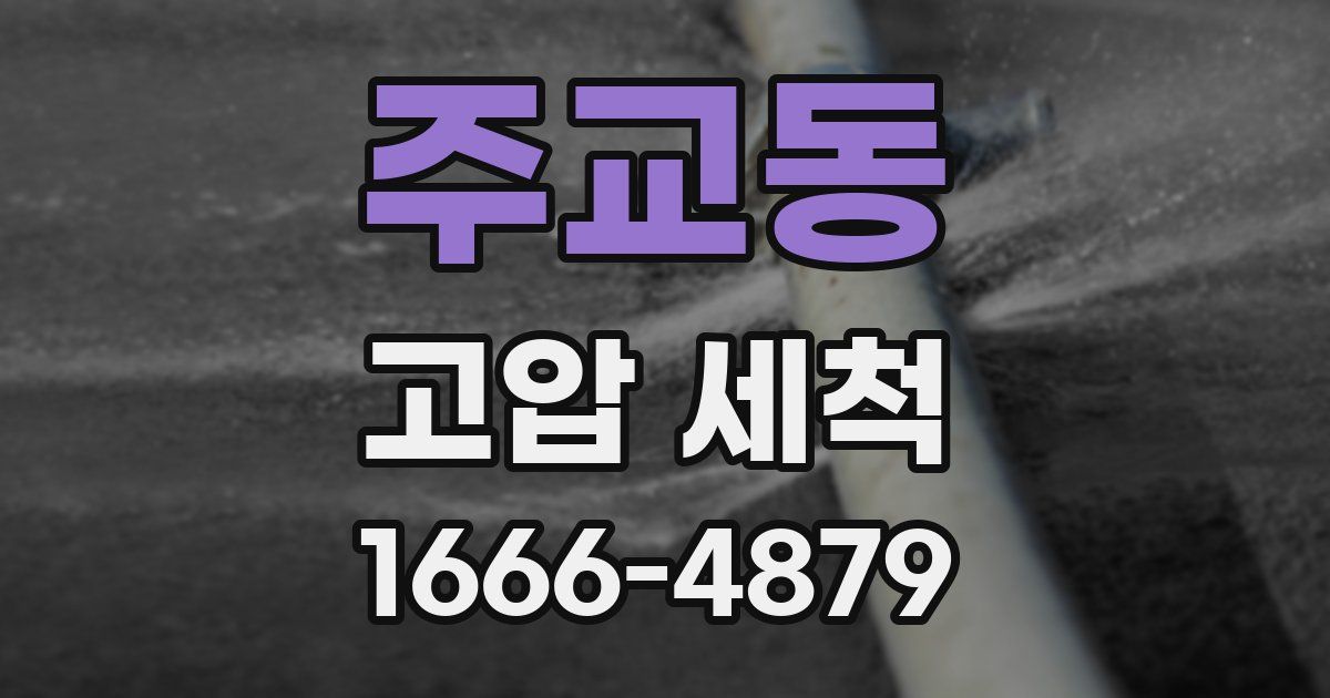 주교동 고압 세척