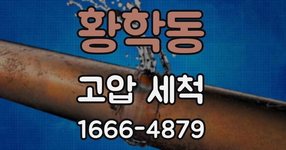 황학동 고압 세척