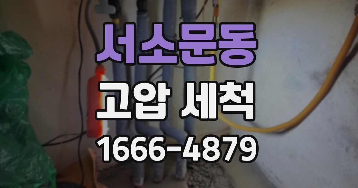 서소문동 고압 세척