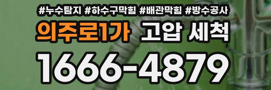 의주로1가 고압 세척