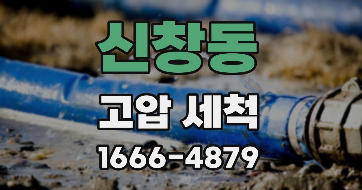 신창동 고압 세척