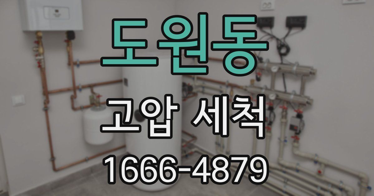 도원동 고압 세척