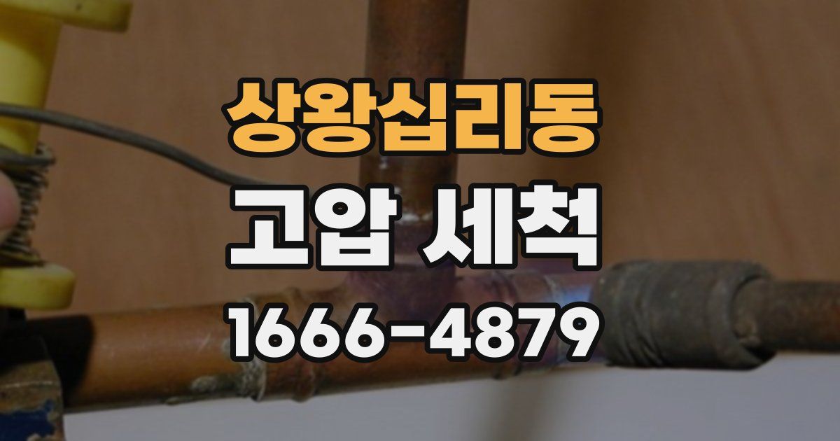 상왕십리동 고압 세척