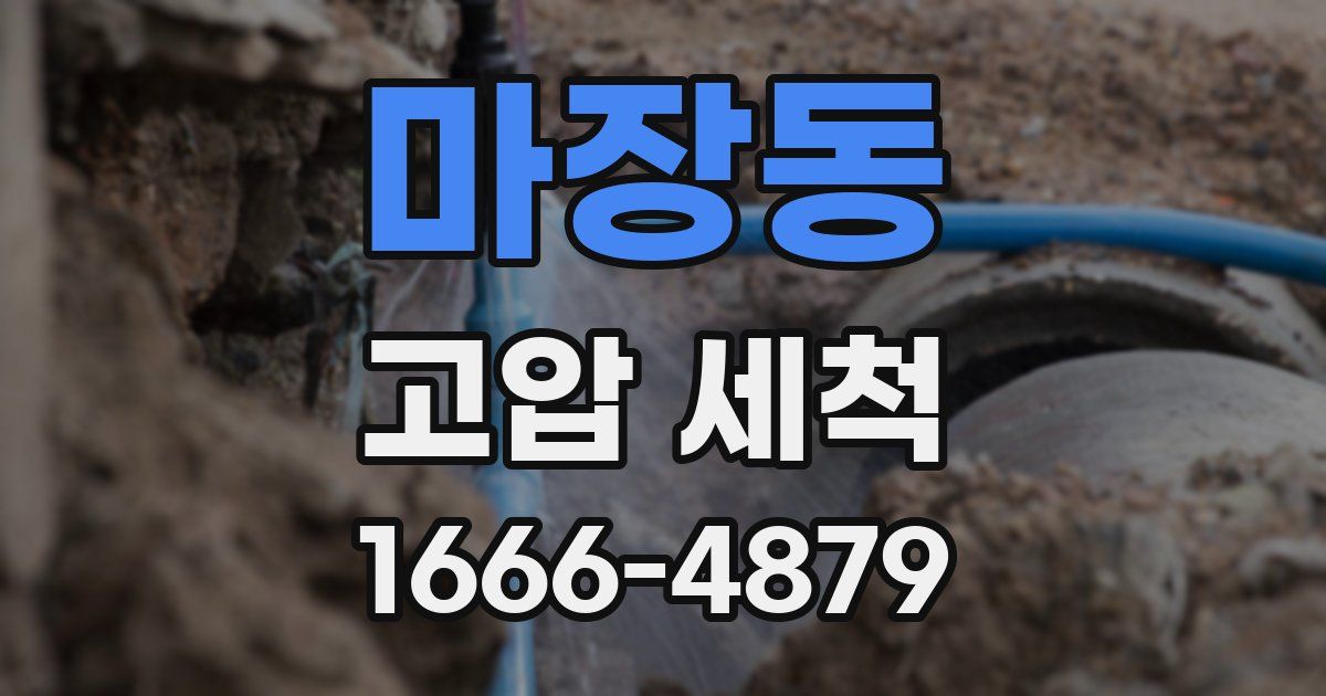 마장동 고압 세척