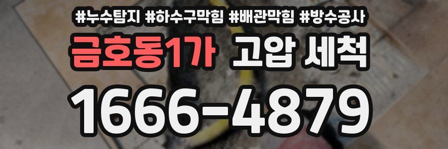 금호동1가 고압 세척