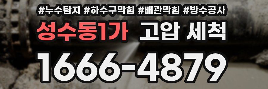 성수동1가 고압 세척