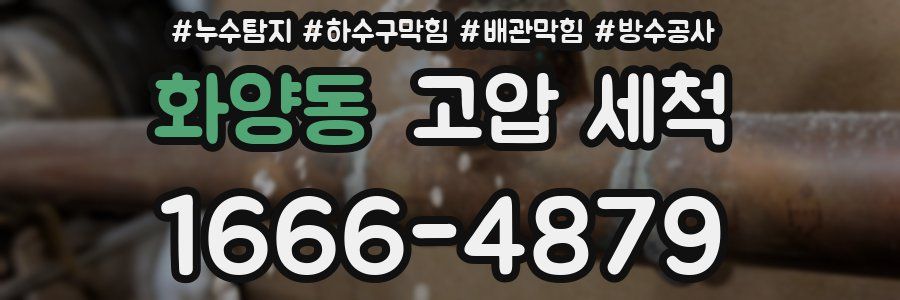 화양동 고압 세척