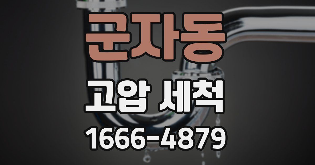 군자동 고압 세척