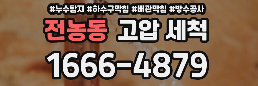 전농동 고압 세척