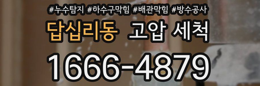 답십리동 고압 세척