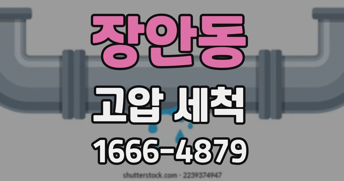 장안동 고압 세척