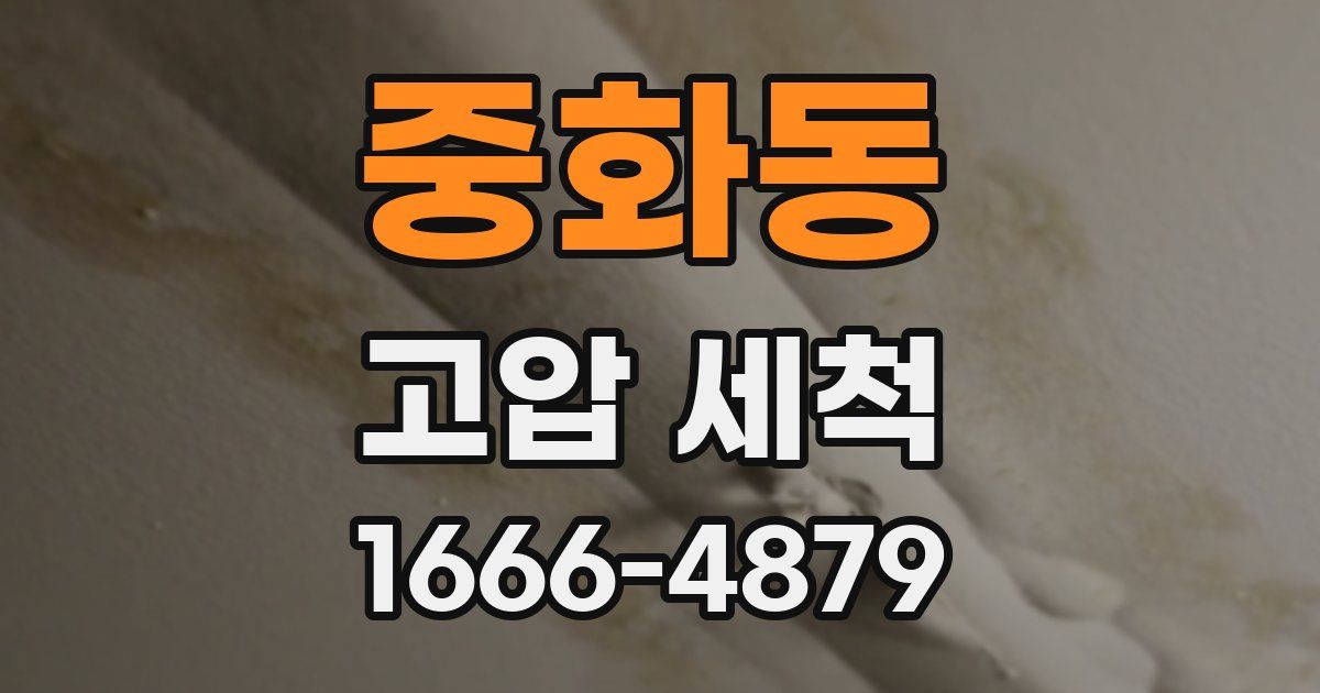 중화동 고압 세척