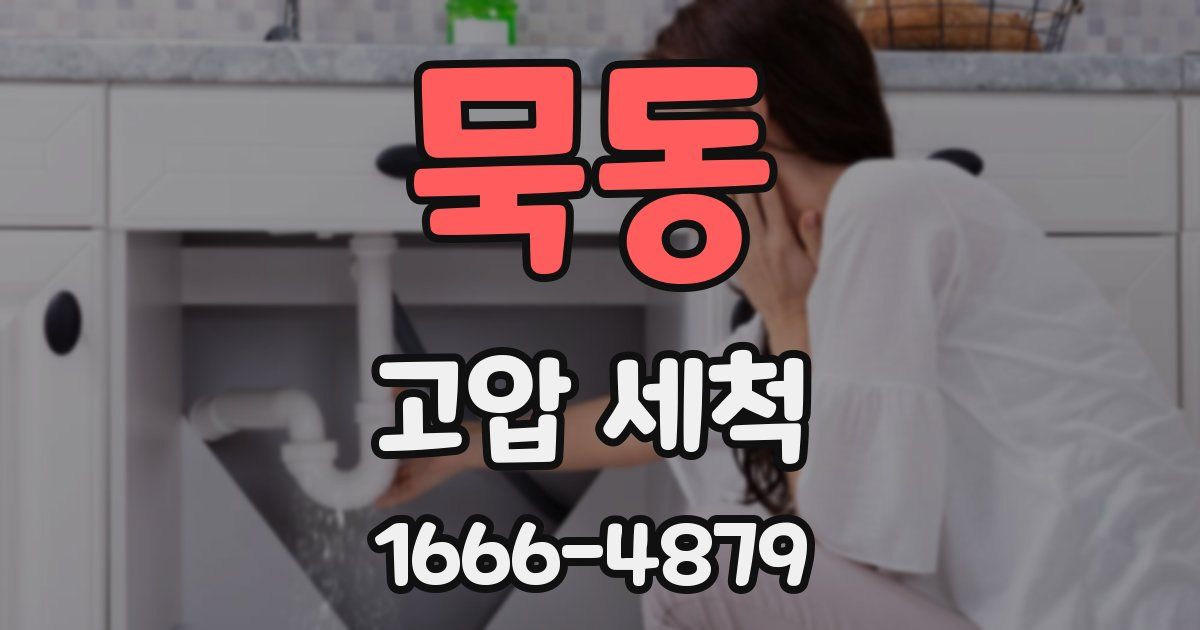 묵동 고압 세척