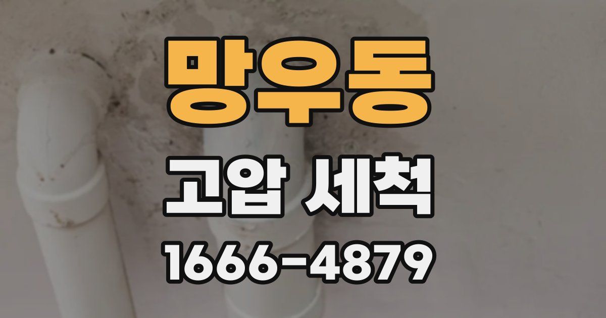 망우동 고압 세척