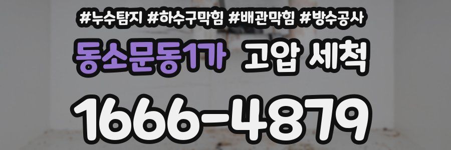동소문동1가 고압 세척