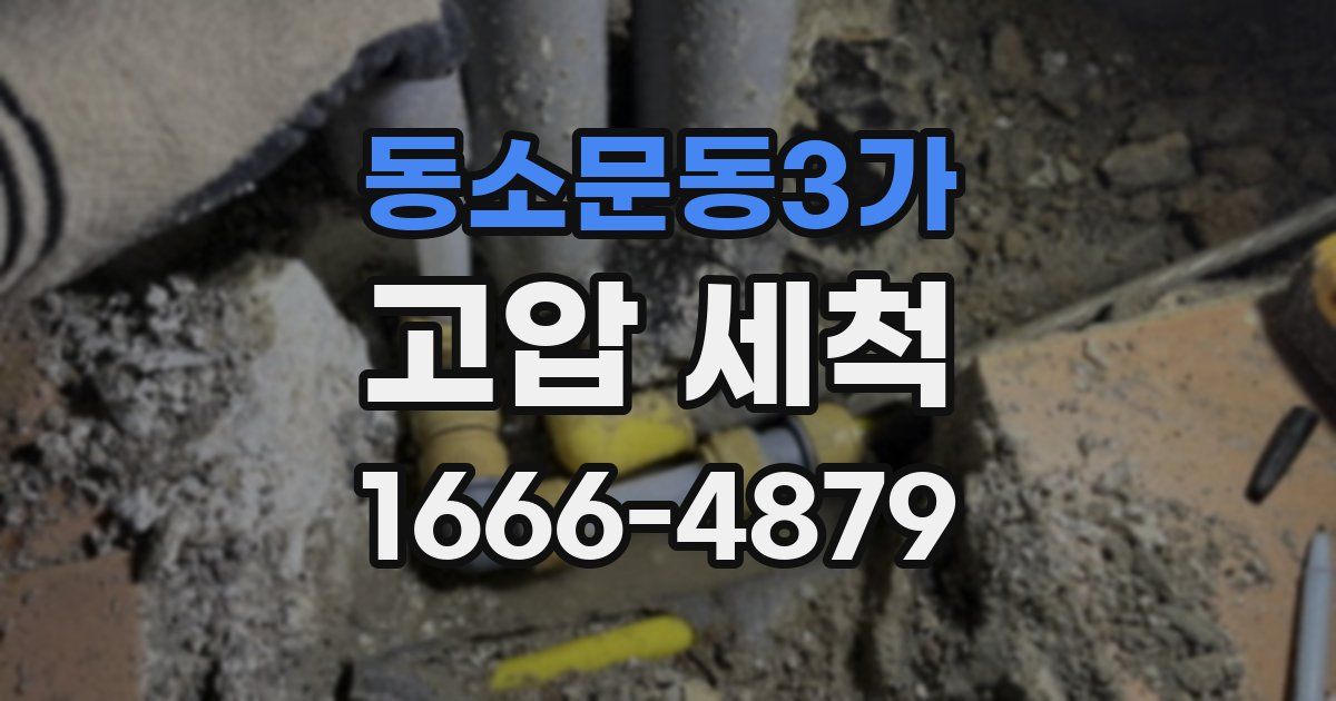 동소문동3가 고압 세척