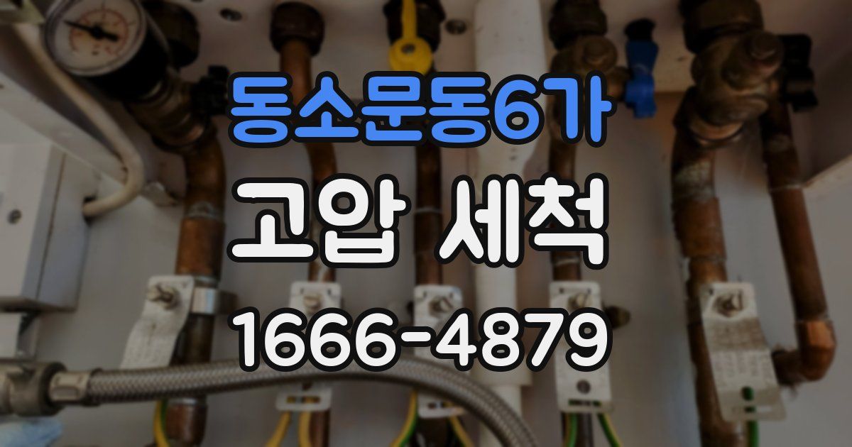 동소문동6가 고압 세척