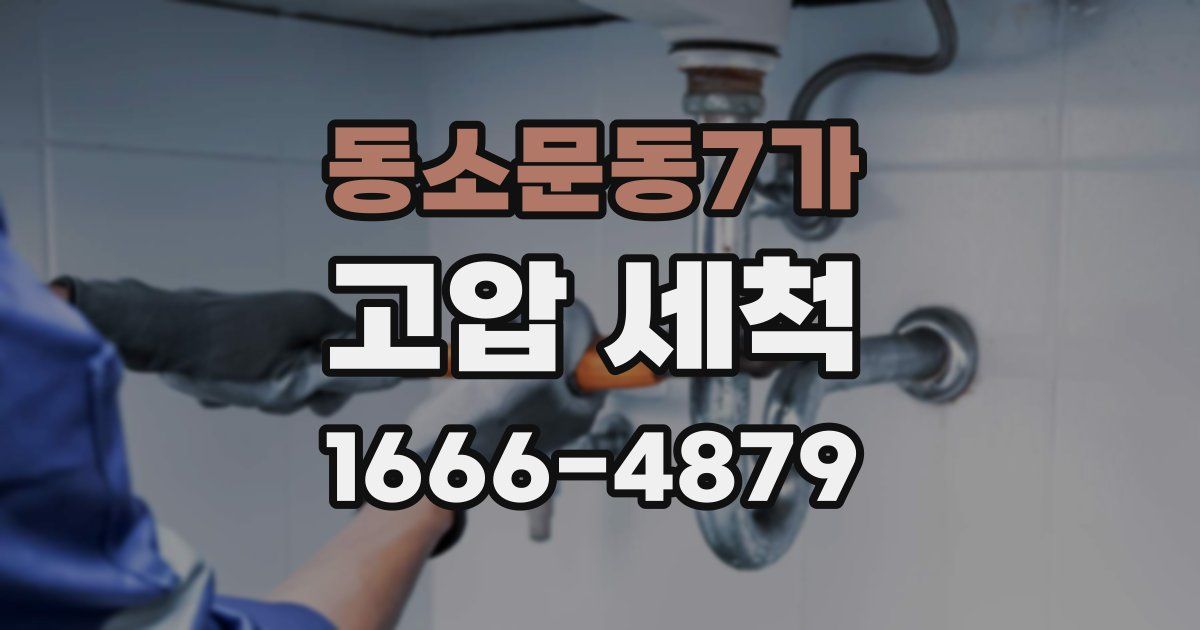 동소문동7가 고압 세척