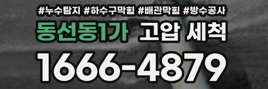 동선동1가 고압 세척