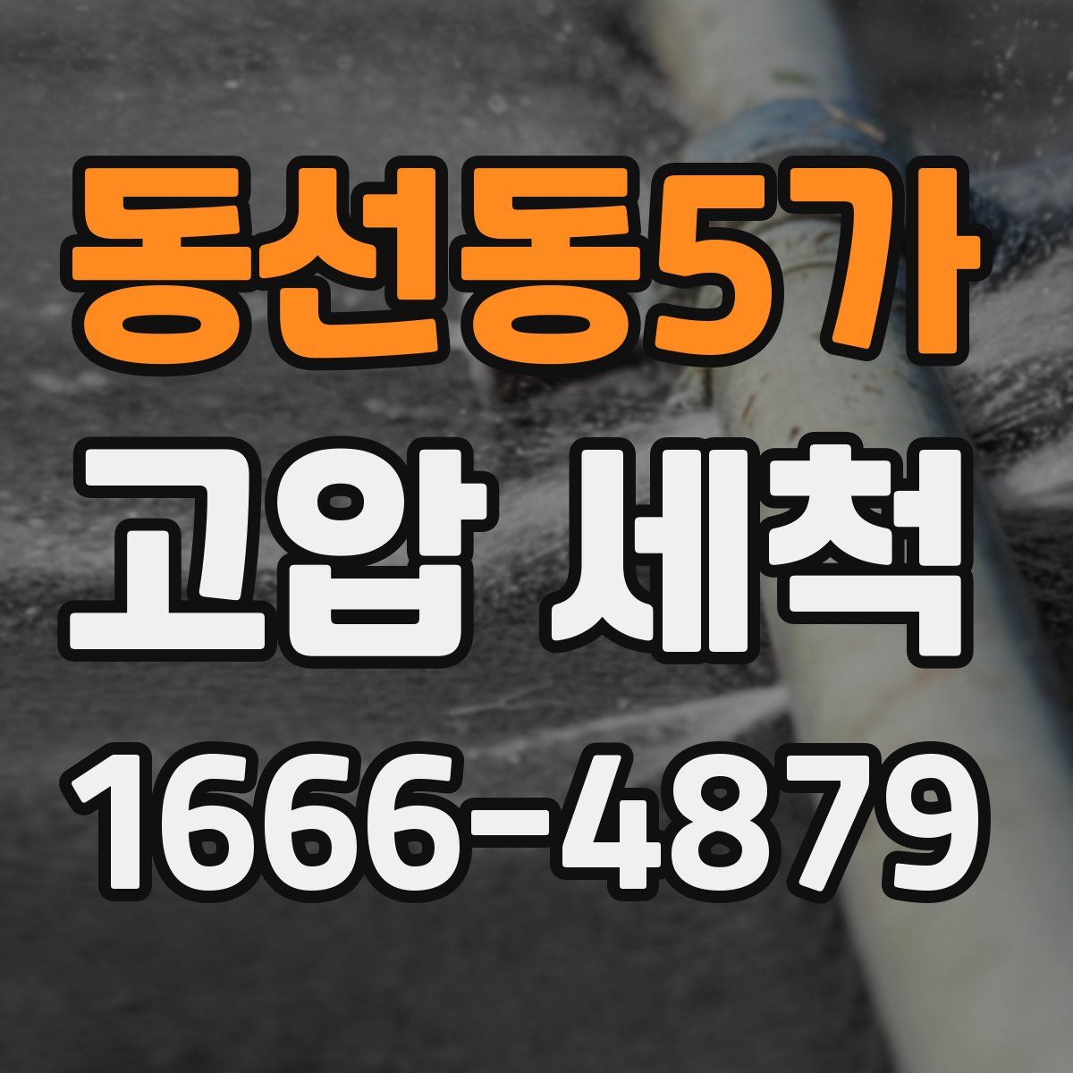 동선동5가 고압 세척