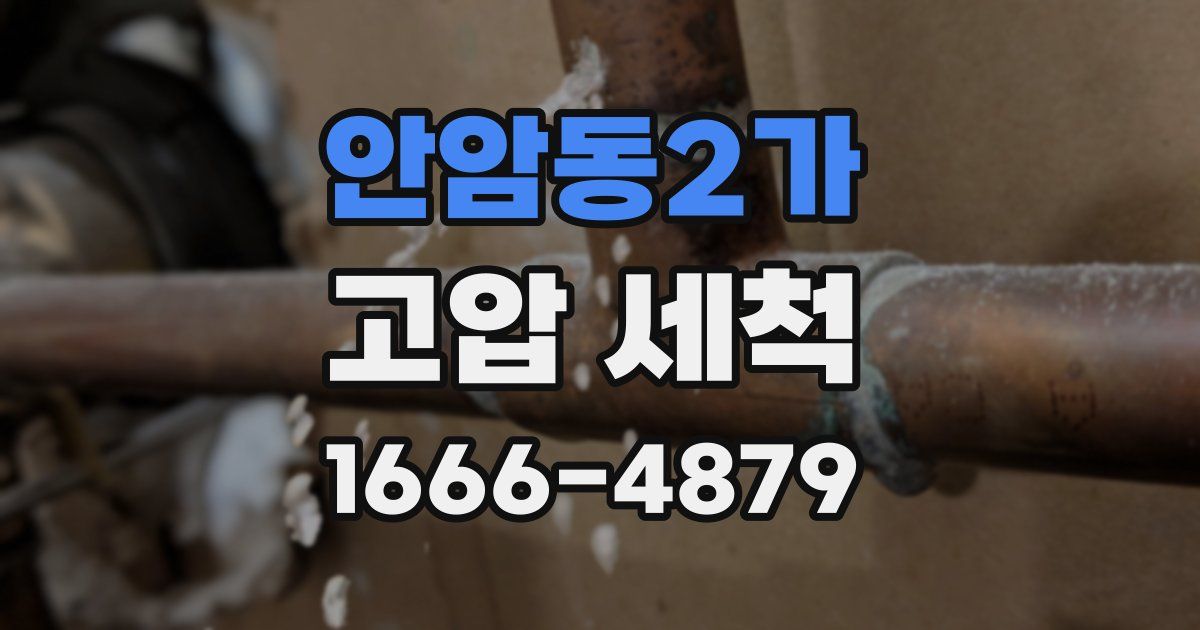 안암동2가 고압 세척