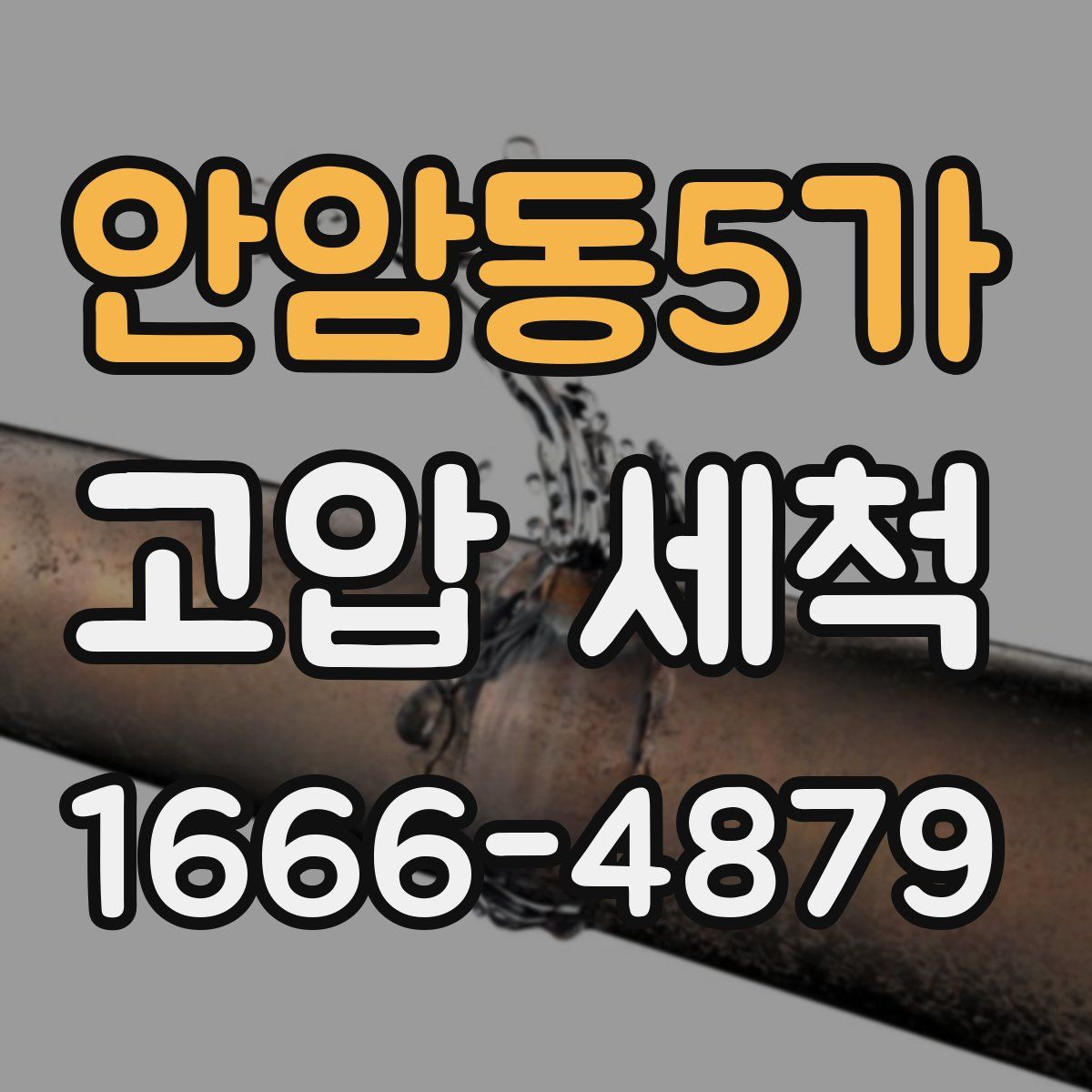 안암동5가 고압 세척