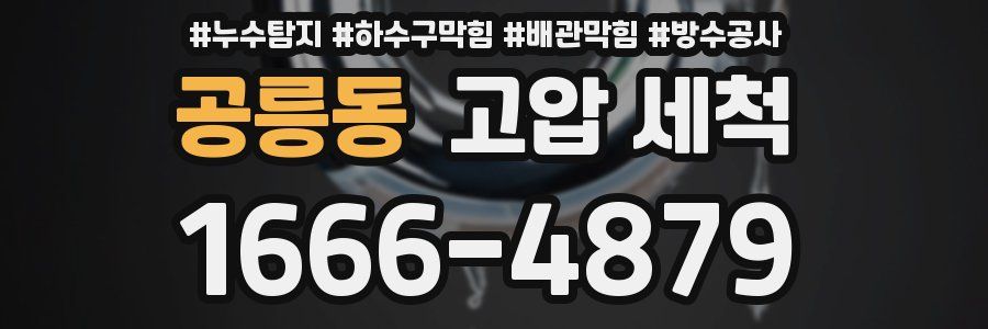 공릉동 고압 세척