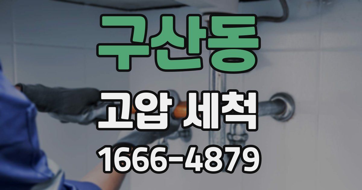 구산동 고압 세척