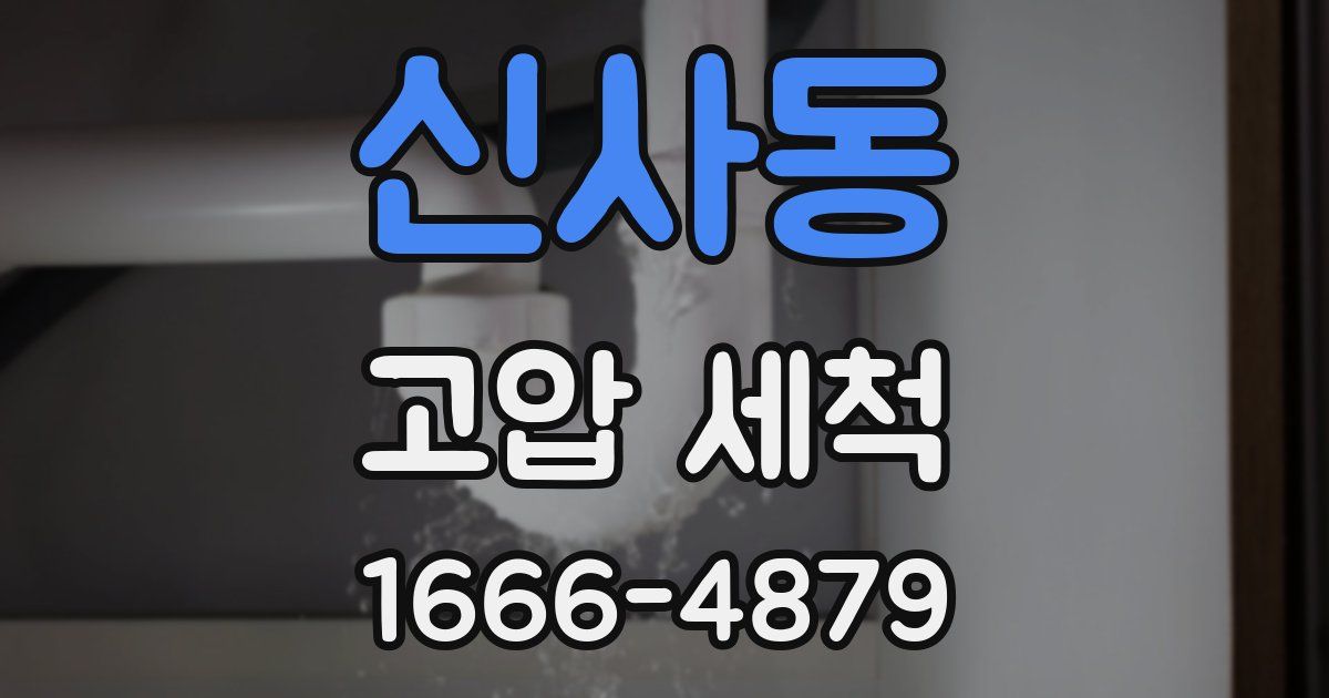 신사동 고압 세척