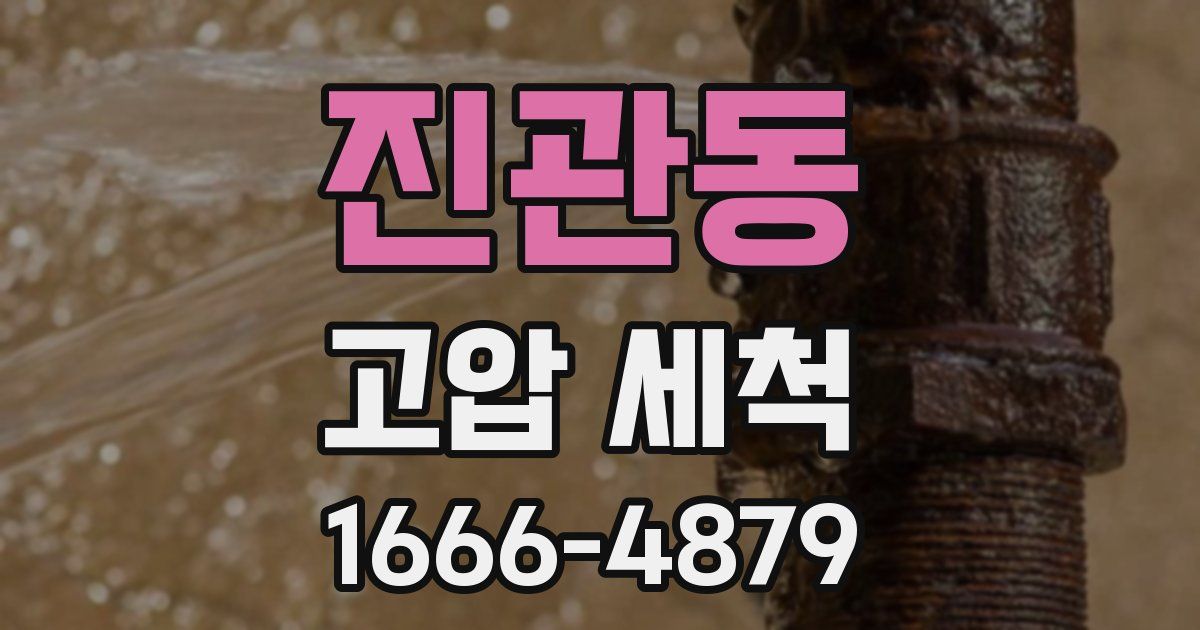 진관동 고압 세척