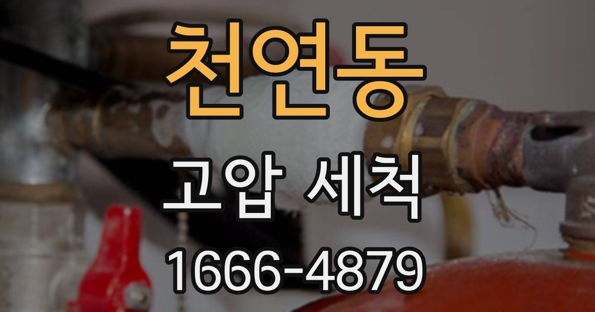 천연동 고압 세척
