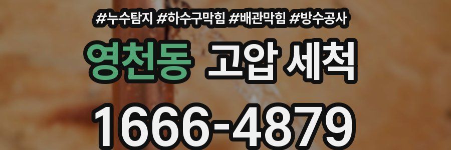 영천동 고압 세척